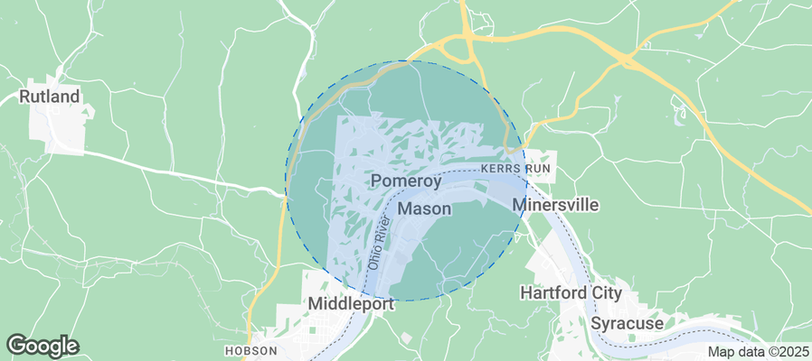 Map of Airbnb listings in Pomeroy