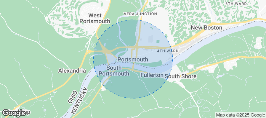 Map of Airbnb listings in Portsmouth