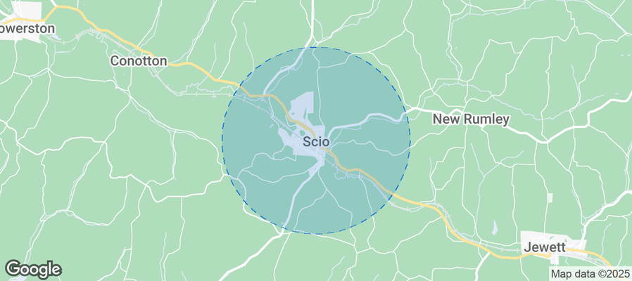 Map of Airbnb listings in Scio