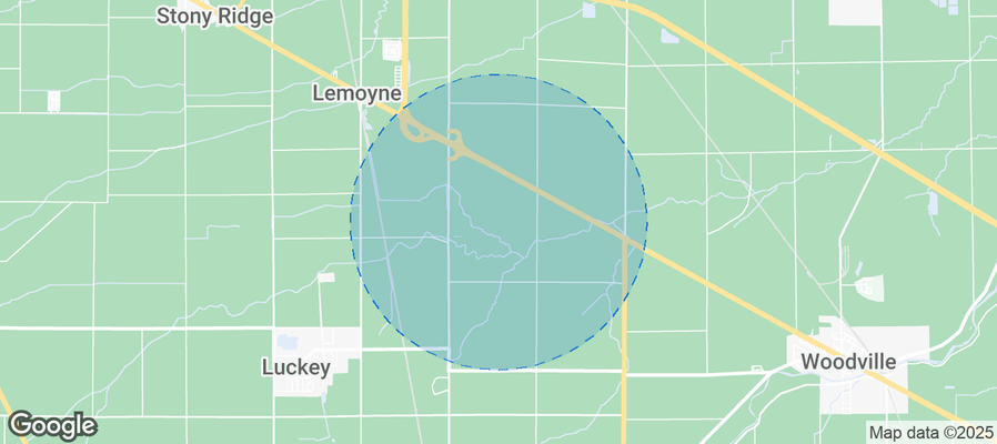 Map of Airbnb listings in Troy Township