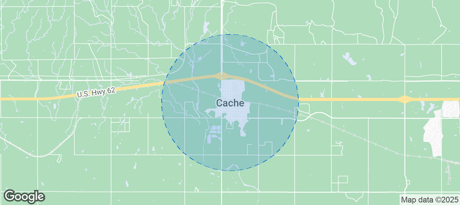 Map of Airbnb listings in Cache