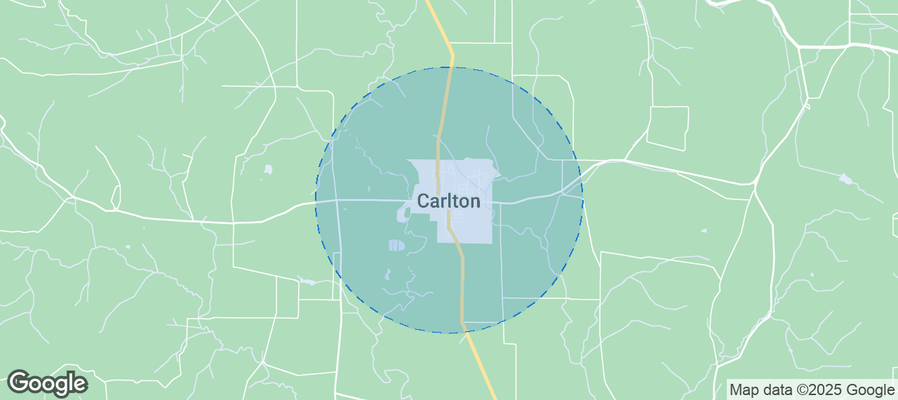 Map of Airbnb listings in Carlton