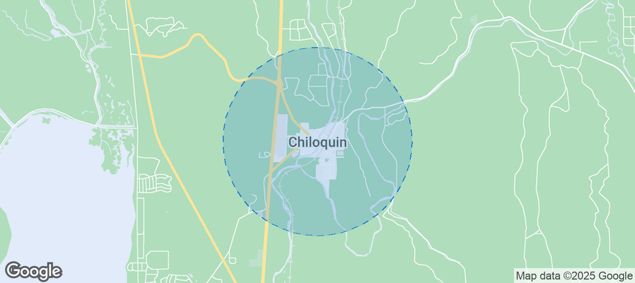 Map of Airbnb listings in Chiloquin