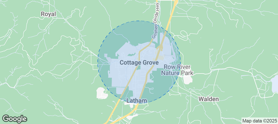 Map of Airbnb listings in Cottage Grove