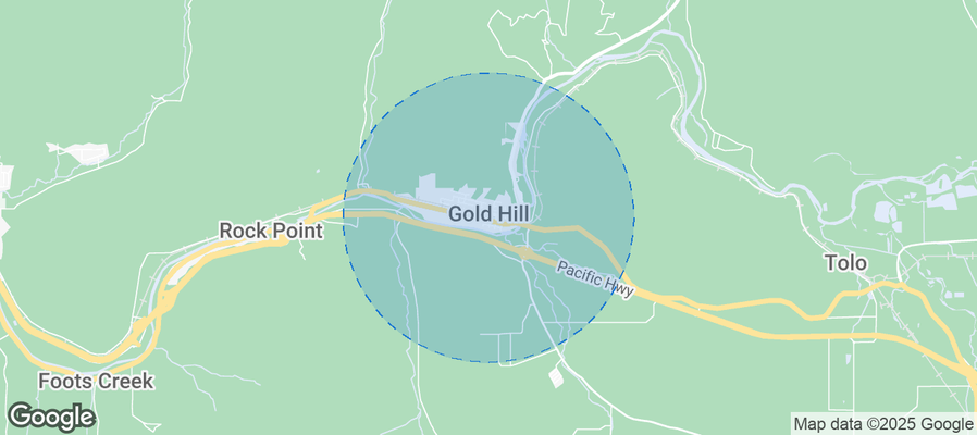 Map of Airbnb listings in Gold Hill