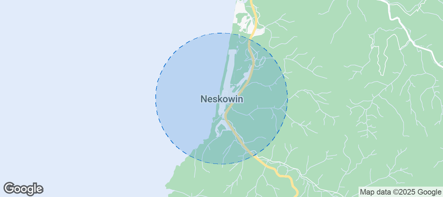 Map of Airbnb listings in Neskowin