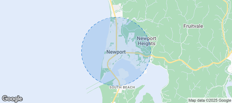 Map of Airbnb listings in Newport