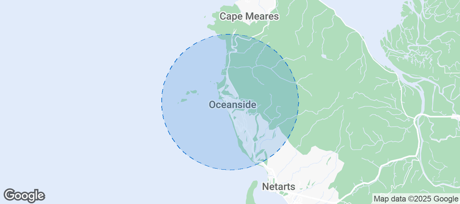 Map of Airbnb listings in Oceanside