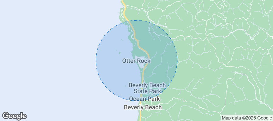 Map of Airbnb listings in Otter Rock