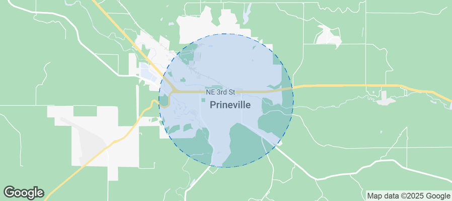 Map of Airbnb listings in Prineville