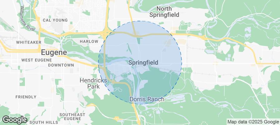 Map of Airbnb listings in Springfield