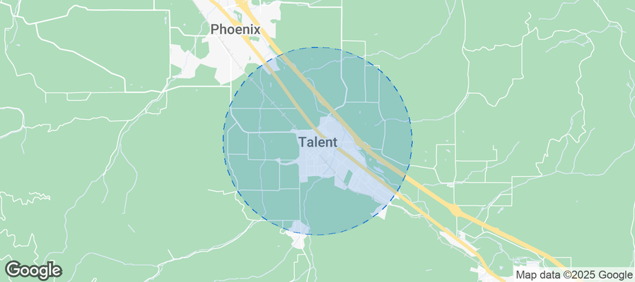Map of Airbnb listings in Talent