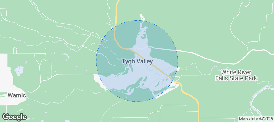 Map of Airbnb listings in Tygh Valley