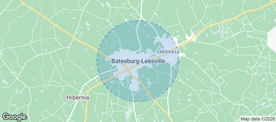 Map of Airbnb listings in Batesburg-Leesville