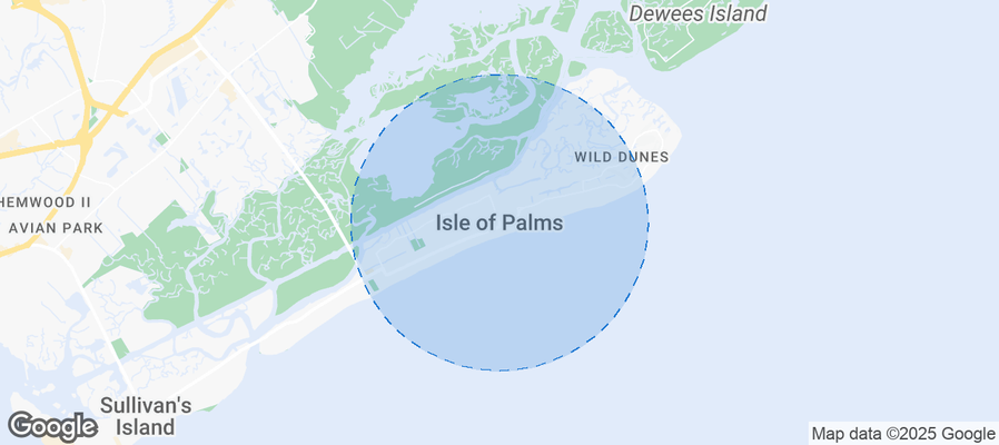 Map of Airbnb listings in Isle of Palms