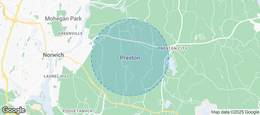 Map of Airbnb listings in Preston