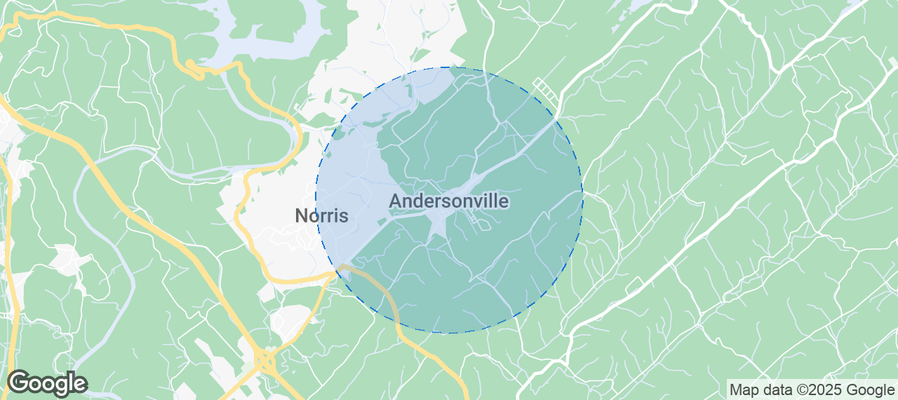 Map of Airbnb listings in Andersonville