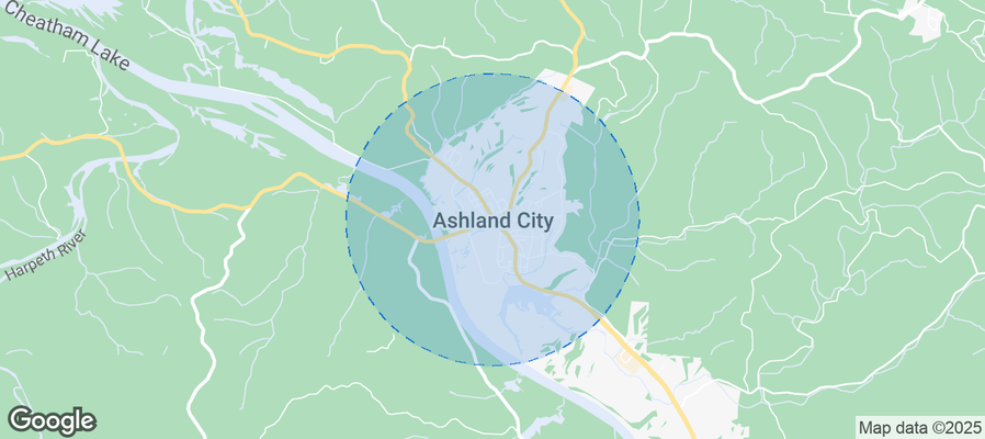 Map of Airbnb listings in Ashland City