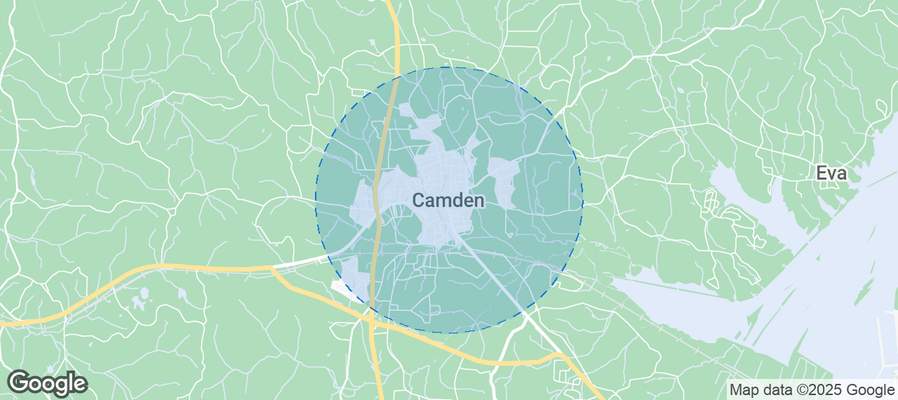 Map of Airbnb listings in Camden