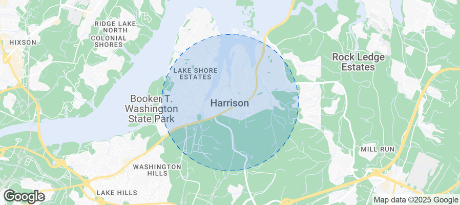 Map of Airbnb listings in Harrison