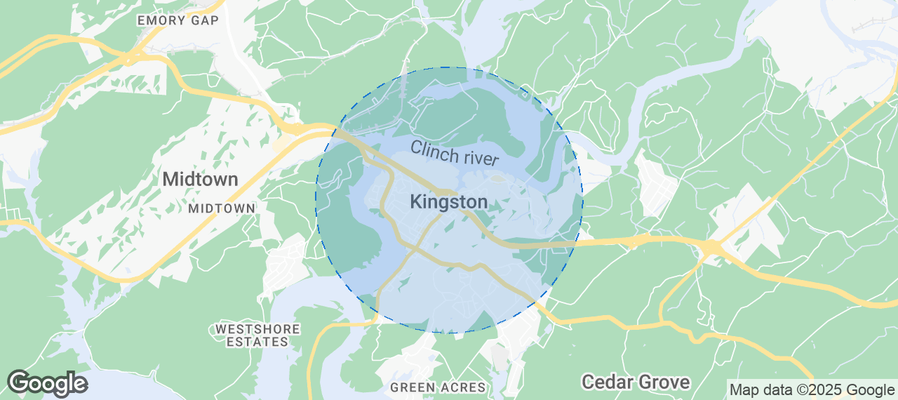 Map of Airbnb listings in Kingston