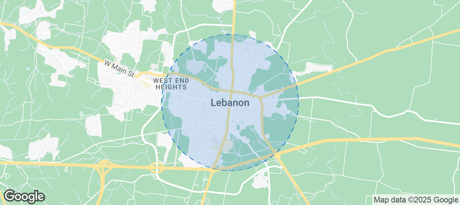 Map of Airbnb listings in Lebanon