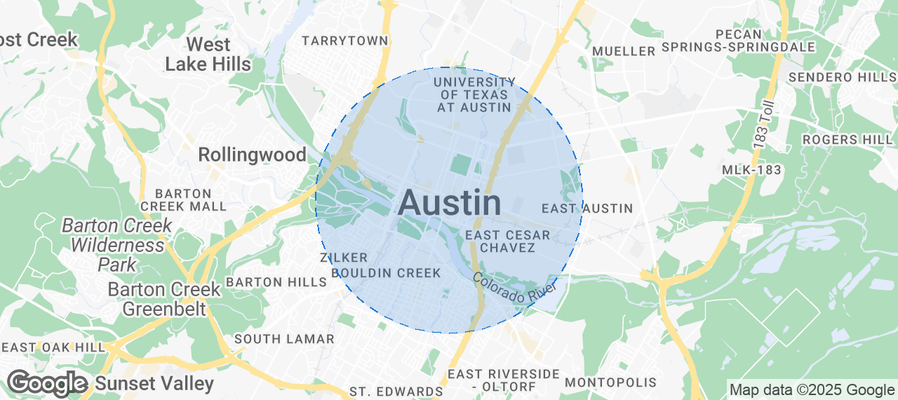 Map of Airbnb listings in Austin