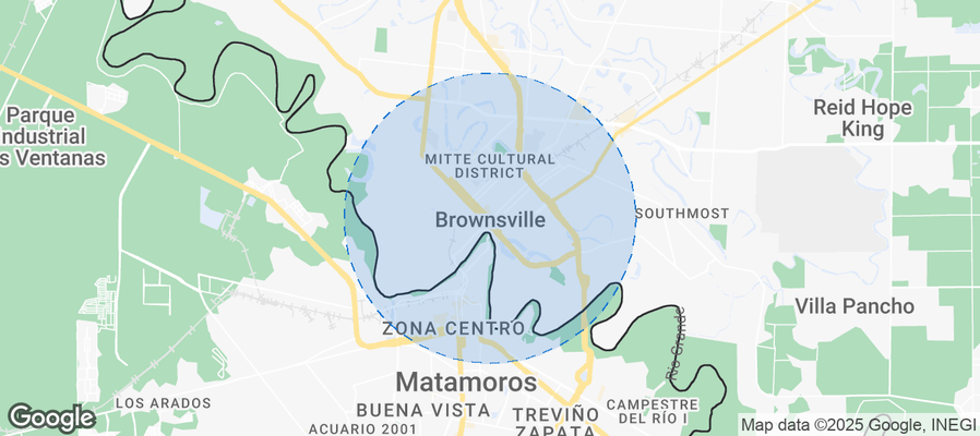 Map of Airbnb listings in Brownsville