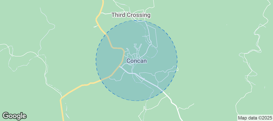 Map of Airbnb listings in Concan