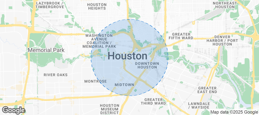 Map of Airbnb listings in Houston