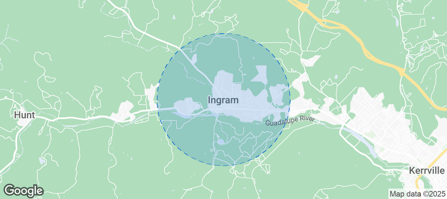 Map of Airbnb listings in Ingram