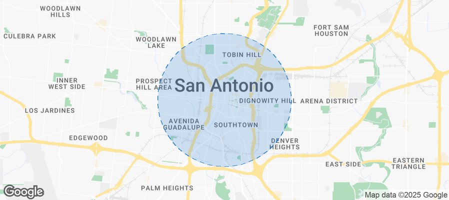 Map of Airbnb listings in San Antonio