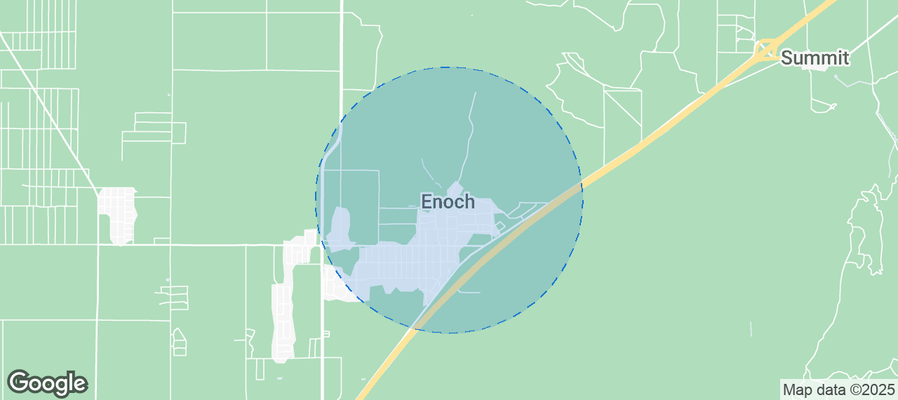 Map of Airbnb listings in Enoch