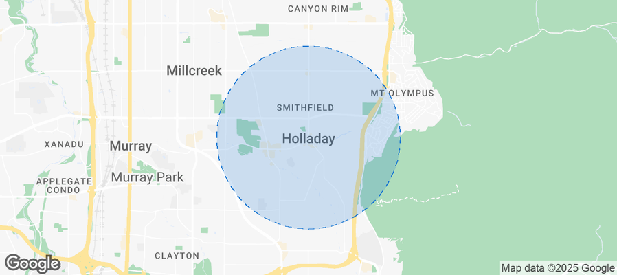 Map of Airbnb listings in Holladay
