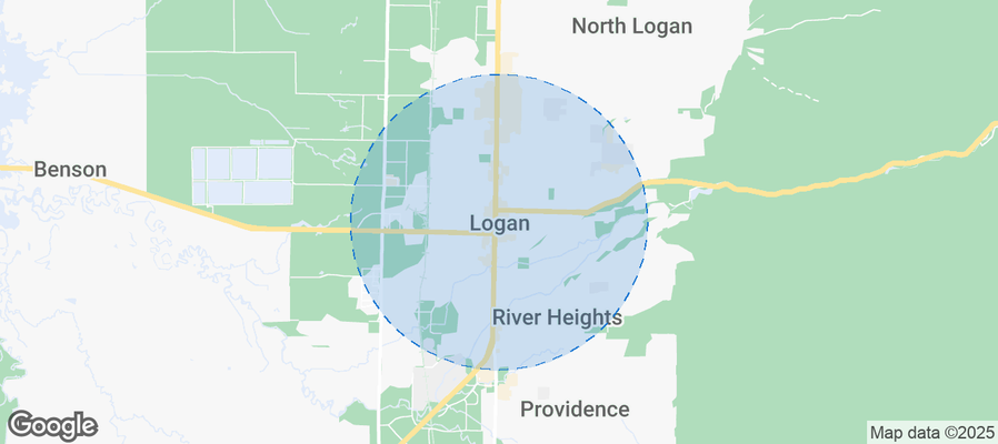 Map of Airbnb listings in Logan