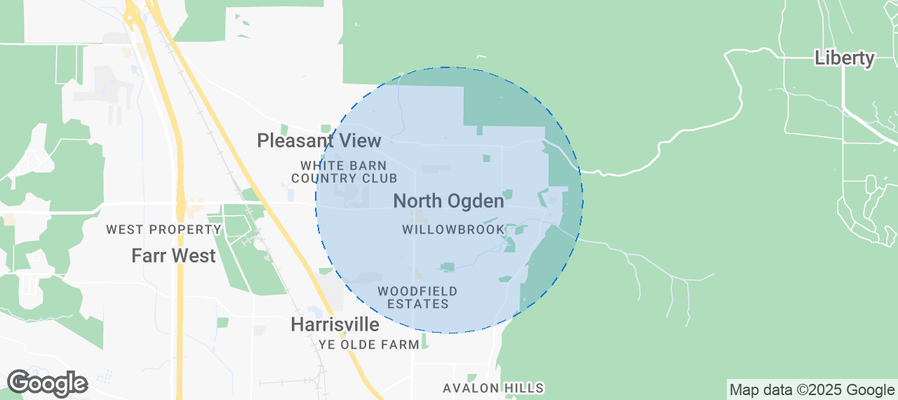 Map of Airbnb listings in North Ogden