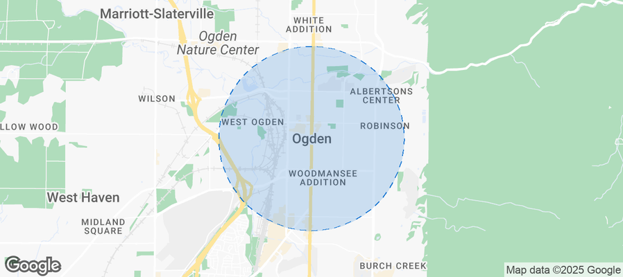 Map of Airbnb listings in Ogden