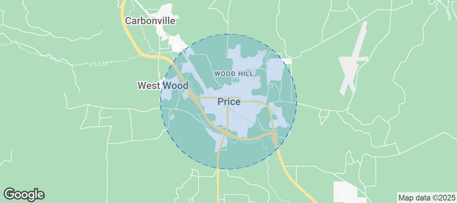Map of Airbnb listings in Price