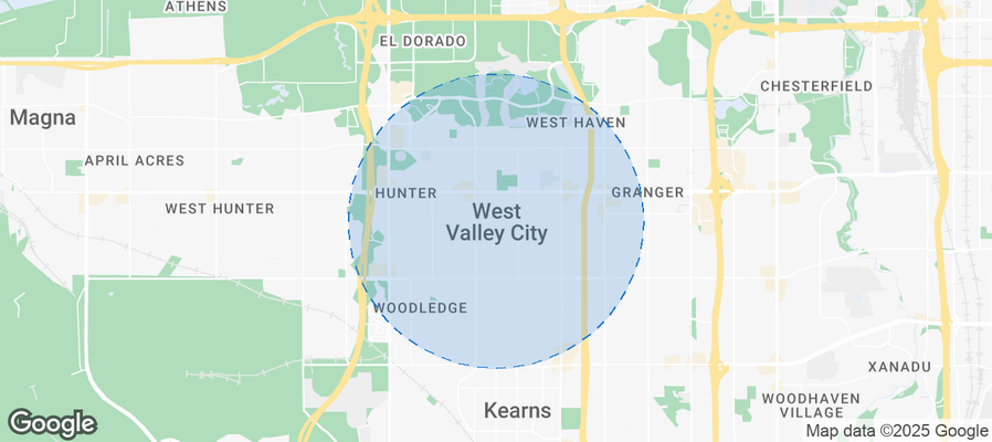 Map of Airbnb listings in West Valley City