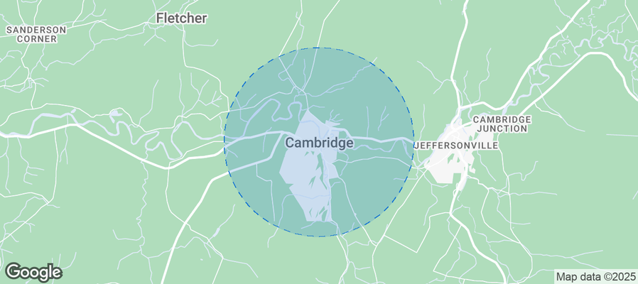 Map of Airbnb listings in Cambridge
