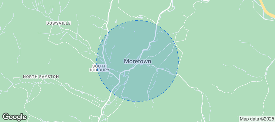 Map of Airbnb listings in Moretown