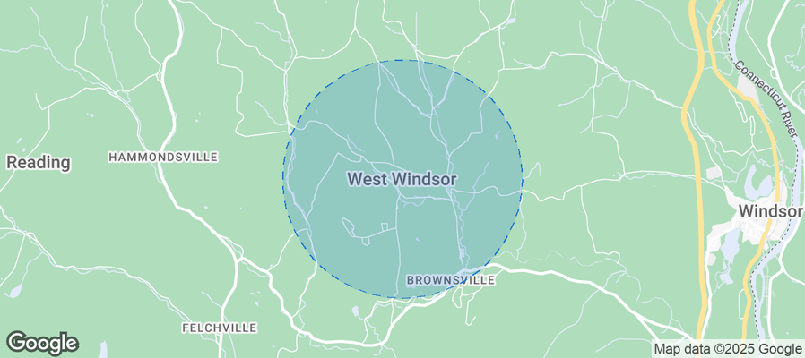 Map of Airbnb listings in West Windsor