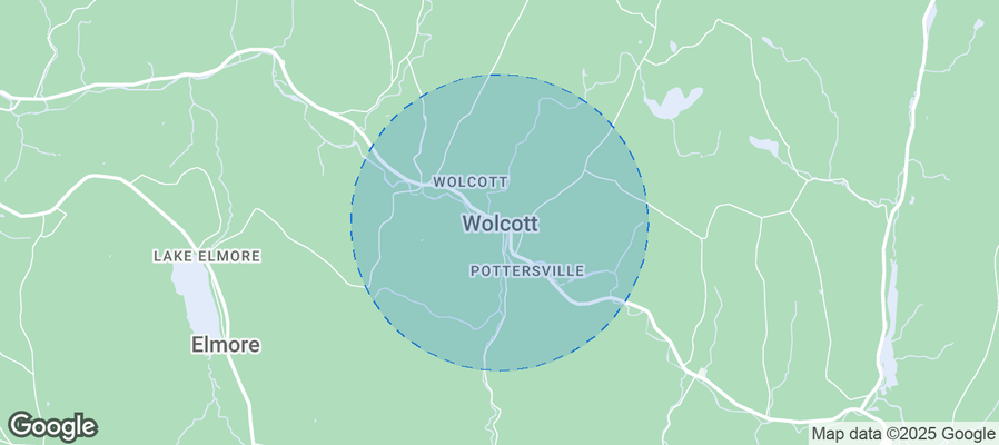 Map of Airbnb listings in Wolcott