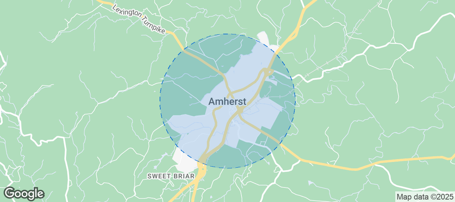 Map of Airbnb listings in Amherst