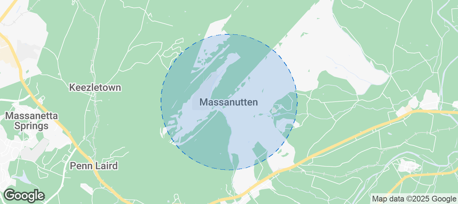 Map of Airbnb listings in Massanutten