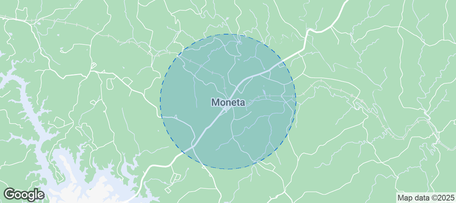 Map of Airbnb listings in Moneta