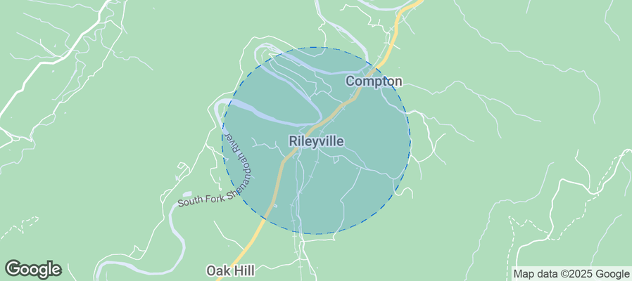 Map of Airbnb listings in Rileyville