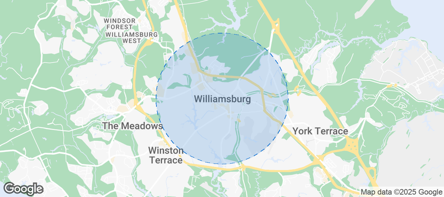 Map of Airbnb listings in Williamsburg