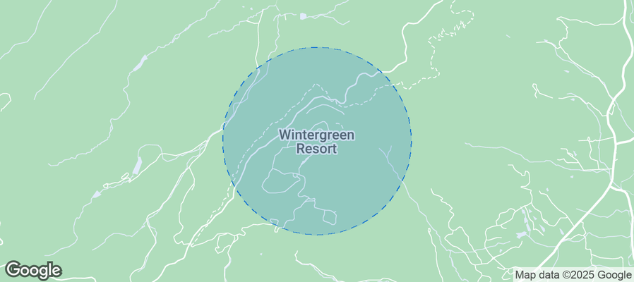 Map of Airbnb listings in Wintergreen Resort