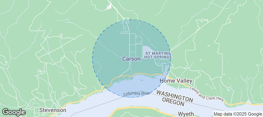 Map of Airbnb listings in Carson